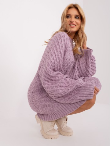 Sweter-AT-SW-2367-2.64P-jasny fioletowy 2