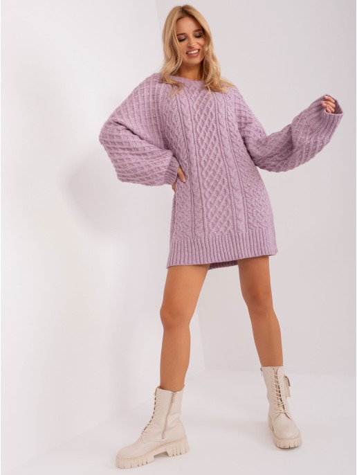 Sweter-AT-SW-2367-2.64P-jasny fioletowy