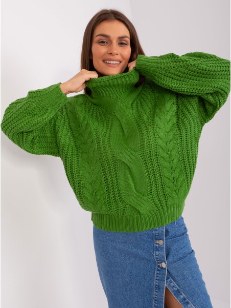 Sweter-AT-SW-2350.91P-zielony