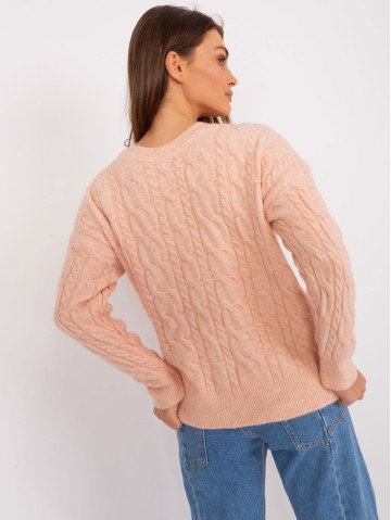 Sweter-AT-SW-2335-1.68P-brzoskwiniowy 2