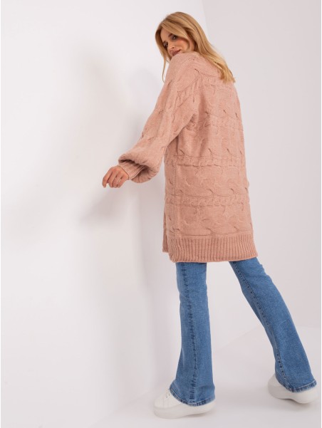 Sweter-AT-SW-2367.76P-ciemny różowy