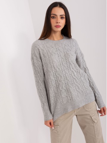 Sweter-AT-SW-2335-1.68P-szary 2