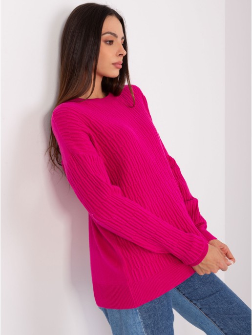 Sweter-AT-SW-2338.14P-fuksjowy