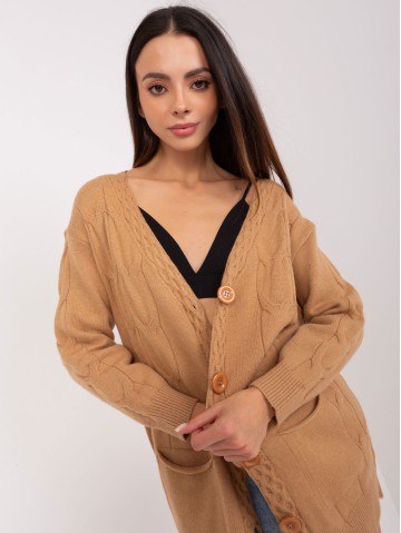 Sweter-AT-SW-2241.36P-camelowy 2
