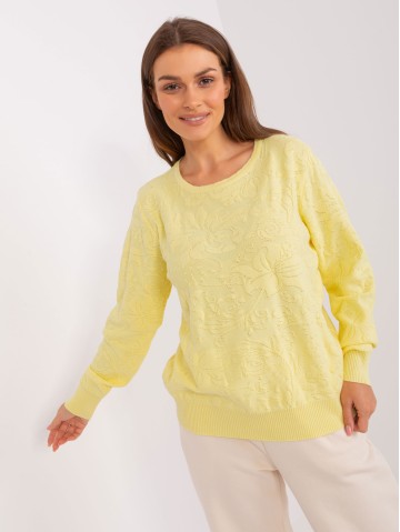 Sweter-AT-SW-2231A.00P-jasny żółty 2