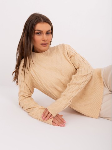 Sweter-AT-SW-2326.37X-beżowy
