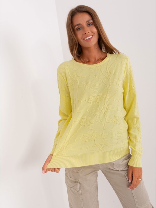 Sweter-AT-SW-2231.99P-jasny żółty
