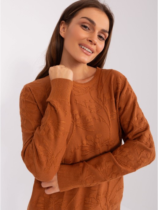 Sweter-AT-SW-2231.99P-jasny brązowy