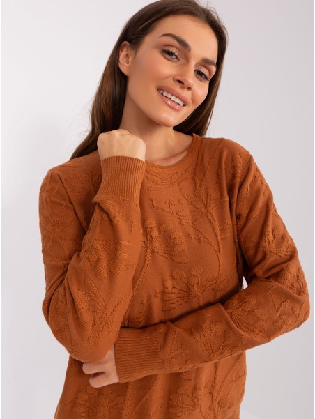Sweter-AT-SW-2231.99P-jasny brązowy