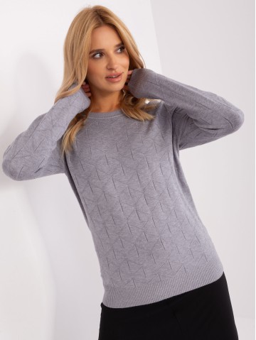 Sweter-AT-SW-232901.25X-szary 2