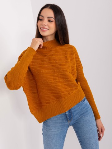 Sweter-AT-SW-2368.36X-jasny brązowy 2