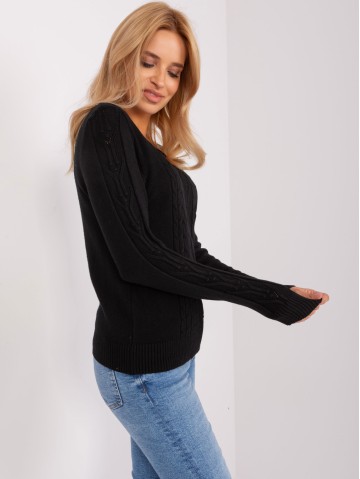 Sweter-AT-SW-2329.98P-czarny 2