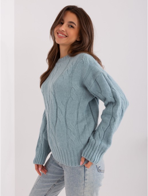 Sweter-AT-SW-0146.10P-mietowy