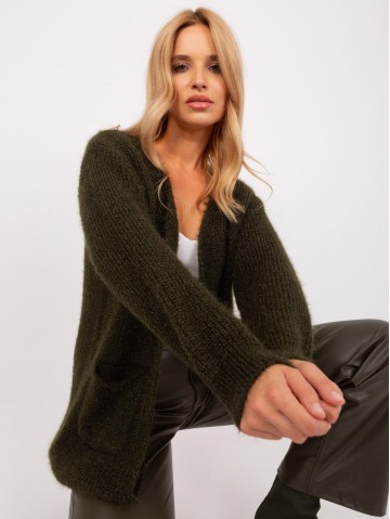 Kardigan-DHJ-SW-1009.09P-ciemny khaki 2