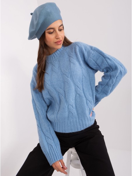 Czapka-AT-CZ-231305.85P-szaro-niebieski