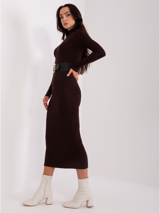 Suknelė-EM-SK-778.65-tamsiai ruda Suknelė-EM-SK-778.65-tamsiai ruda
