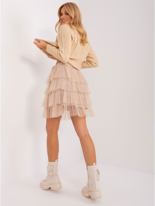 Spódnica-TW-SD-BI-0517.84-camelowy Spódnica-TW-SD-BI-0517.84-camelowy