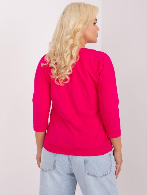 Bluzka-RV-BZ-8995.94P-fuksjowy Bluzka-RV-BZ-8995.94P-fuksjowy