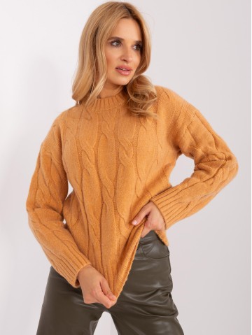 Sweter-AT-SW-0146.10P-camelowy 2