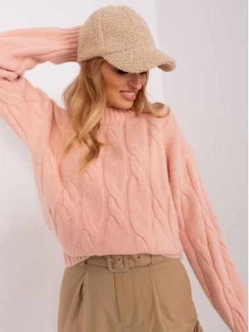 Sweter-AT-SW-0146.10P-brzoskwiniowy 2