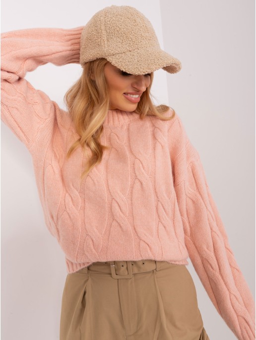 Megztinis-AT-SW-0146.10P-brzoskwiniowy