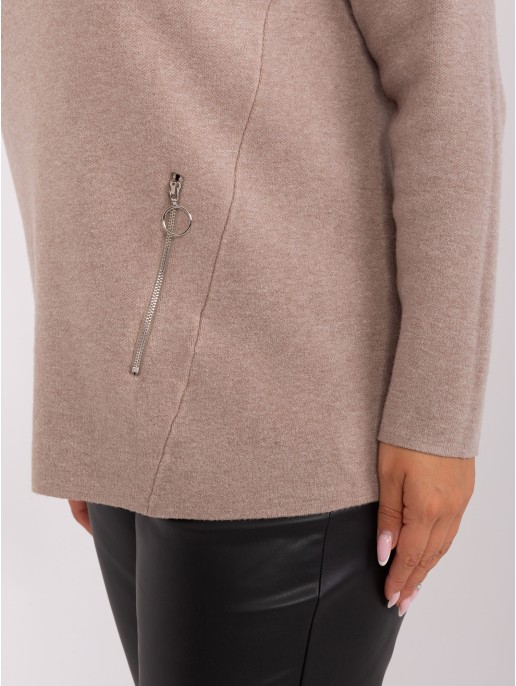 Megztinis-PM-SW-PM717.20-tamsiai smėlio spalvos