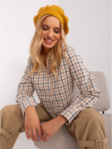 Czapka-AT-CZ-231305.85P-ciemny żółty