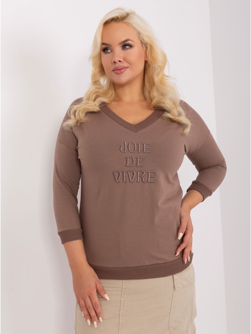 Bluzka-RV-BZ-9143.87P-brązowy Bluzka-RV-BZ-9143.87P-brązowy