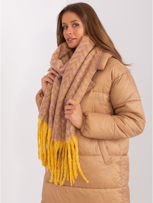 Szalik-AT-SZ-23125.75-ciemny żółty Szalik-AT-SZ-23125.75-ciemny żółty