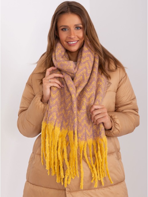 Szalik-AT-SZ-23125.75-ciemny żółty Szalik-AT-SZ-23125.75-ciemny żółty