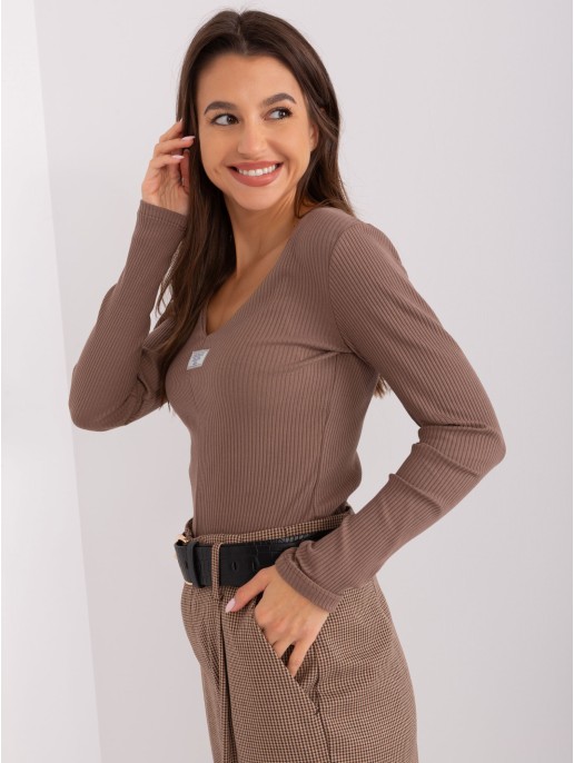 Bluzka-RV-BZ-9155.81-brązowy Bluzka-RV-BZ-9155.81-brązowy