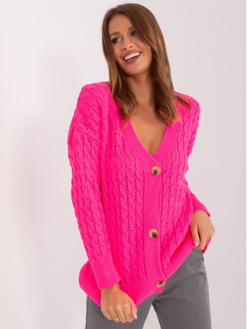 Sweter-BA-SW-8036-1.80P-fluo różowy