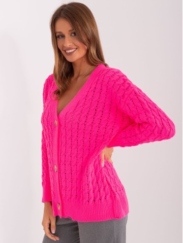 Sweter-BA-SW-8036-1.80P-fluo różowy 2