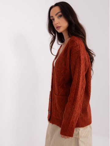 Sweter-AT-SW-2358.31-ciemny pomarańczowy 2