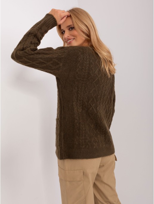 Sweter-AT-SW-2358.31-khaki Sweter-AT-SW-2358.31-khaki