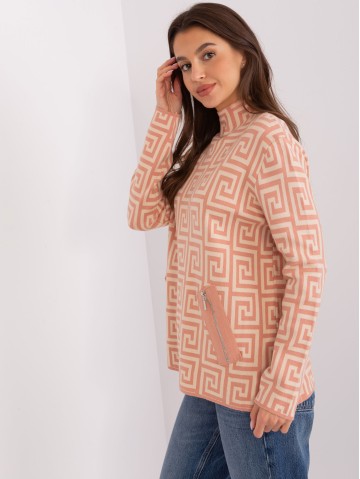 Sweter-AT-SW-2341.00P-brzoskwiniowy 2