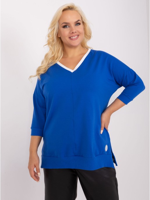 Bluzka-RV-BZ-9109.77P-kobaltowy Bluzka-RV-BZ-9109.77P-kobaltowy