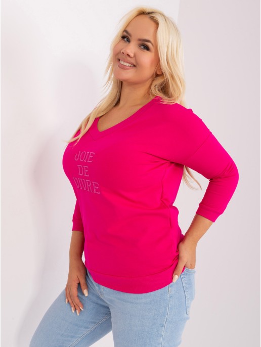 Bluzka-RV-BZ-9143.87P-fuksjowy Bluzka-RV-BZ-9143.87P-fuksjowy