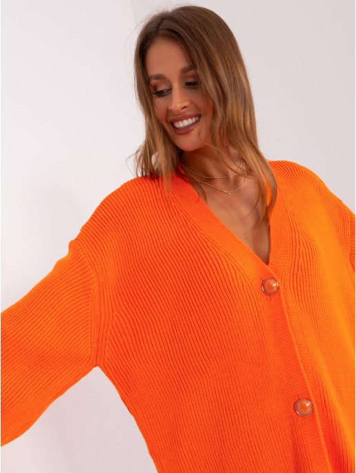 Sweter-BA-SW-0267-1.49P-pomarańczowy Sweter-BA-SW-0267-1.49P-pomarańczowy