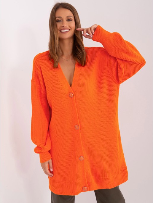 Sweter-BA-SW-0267-1.49P-pomarańczowy Sweter-BA-SW-0267-1.49P-pomarańczowy