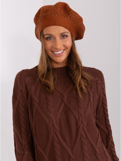 Czapka-AT-CZ-231605.24P-jasny brązowy Czapka-AT-CZ-231605.24P-jasny brązowy