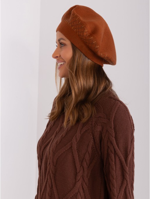 Czapka-AT-CZ-231605.24P-jasny brązowy Czapka-AT-CZ-231605.24P-jasny brązowy