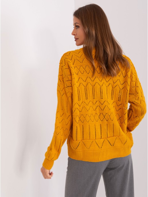 Sweter-BA-SW-8022-1.80P-ciemny żółty Sweter-BA-SW-8022-1.80P-ciemny żółty