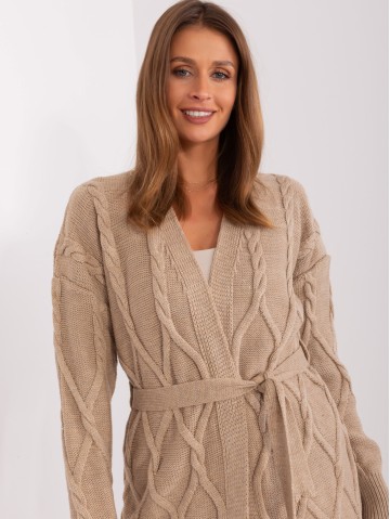 Kardigan-BA-SW-8009-1.39P-ciemny bezowy 2