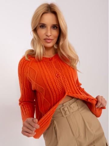 Sweter-AT-SW-2346-2.99P-pomarańczowy