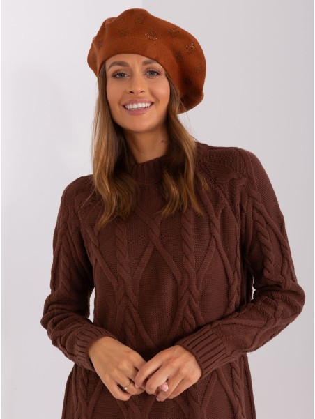 Czapka-AT-CZ-2318.26-jasny brązowy