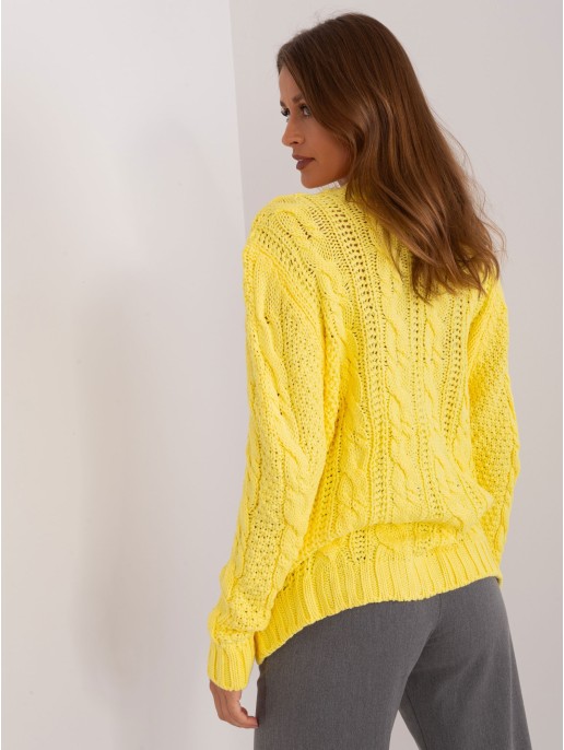 Sweter-BA-SW-8016.48P-żółty Sweter-BA-SW-8016.48P-żółty