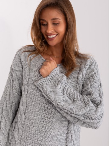 Sweter-BA-SW-8047.92P-szary 2