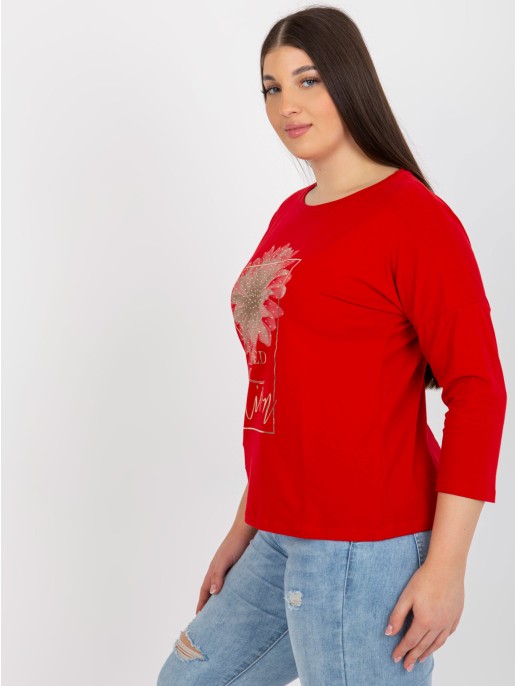 Bluzka-RV-BZ-8496.10P-czerwony Bluzka-RV-BZ-8496.10P-czerwony
