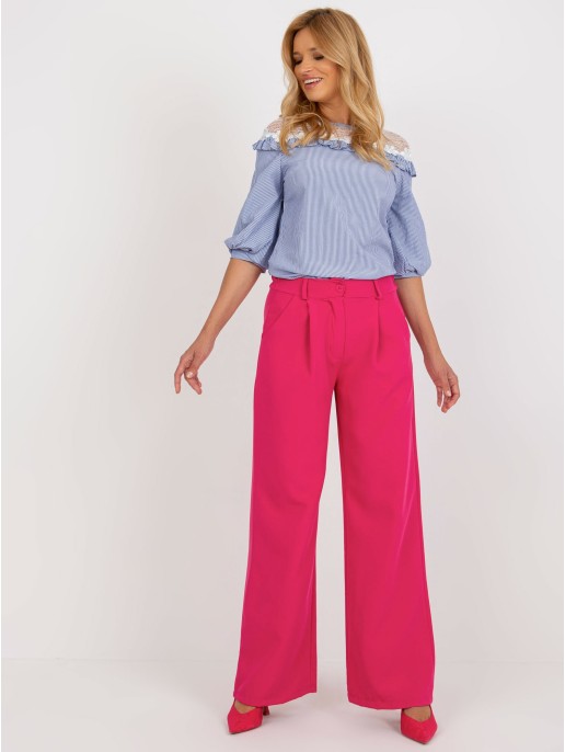 Spodnie-DHJ-SP-15679-1.30X-ciemny różowy Spodnie-DHJ-SP-15679-1.30X-ciemny różowy